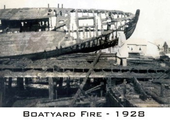Boatyard Fire - 1928