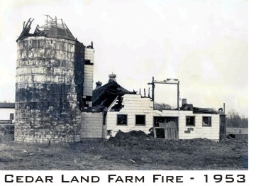 Cedar Land Farm Fire - 1953