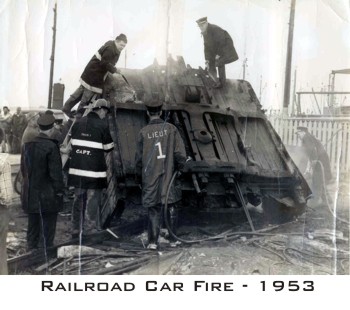 Railroad Car Fire - 1953