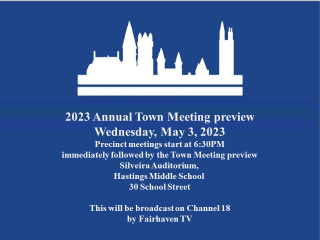 Town Meeting Preview