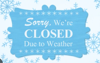 closed due to weather