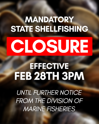 Mandatory state shellfishing closure until further notice