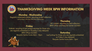 BPW Thanksgiving Week Info
